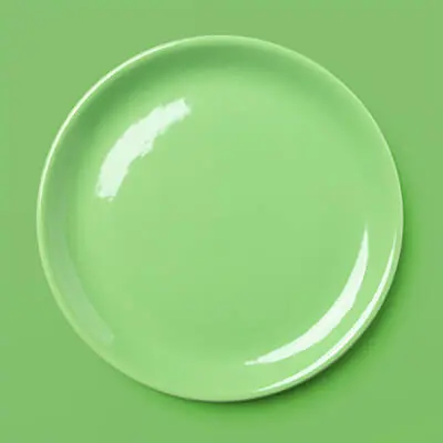 DISCONTINUE Assiette verte Authentique
