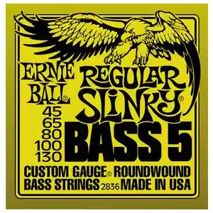 Meilleur Prix Ernie Ball 2836 Jeu de cordes basse 5 cordes Super Slinky/Regular Slinky (45-130)