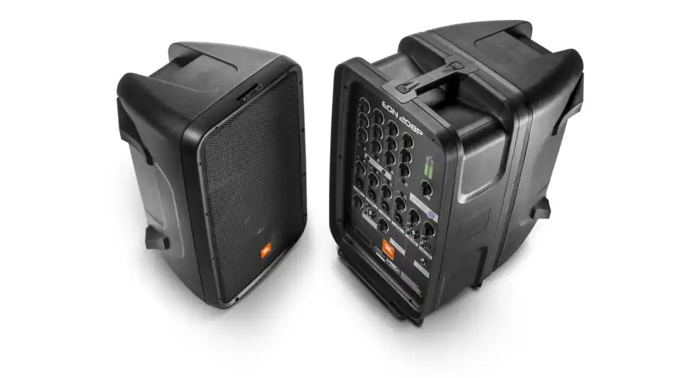 JBL EON 208P Système de diffusion portable amplifié, avec console de mixage Bluetooth Dernière Chance