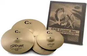 DISCONTINUE Stagg CXG Set - Cymbales Brass Usine Directe