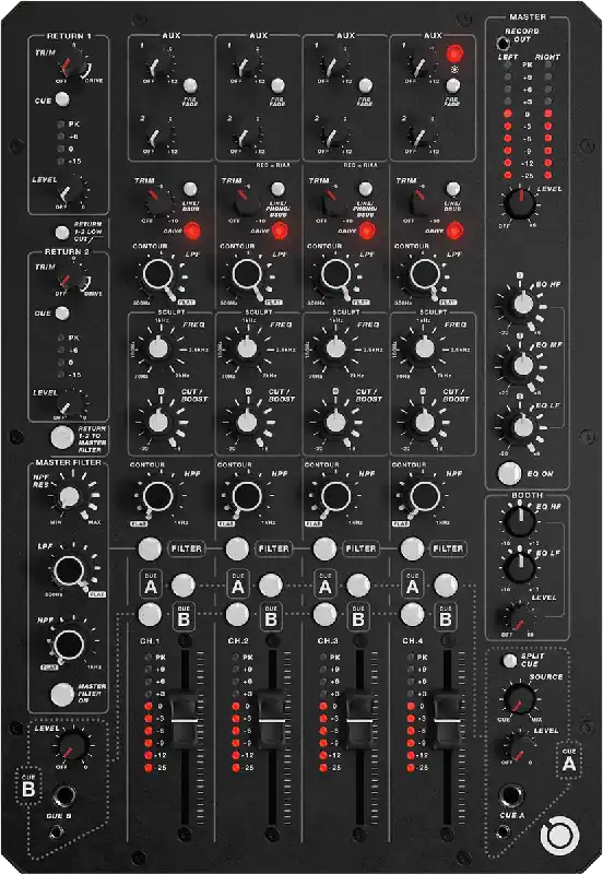 Dernière Chance Allen & Heath MODEL1.4 2 voies analogique, 2 préamps phono