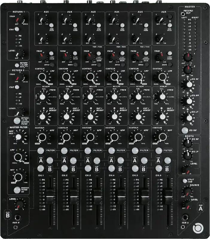 Top Vente Allen & Heath MODEL1 table de mixage DJ 6 voies, 2 sends/returns stéréo