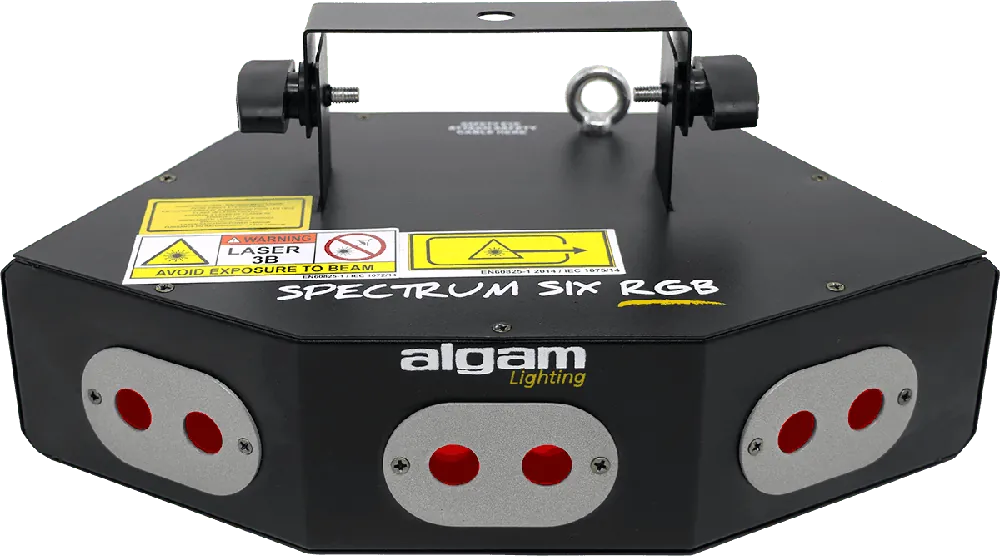 Algam Lighting SPECTRUMSIXRGB Laser d‘animation 6 faisceaux 260mW RGB Nouveauté