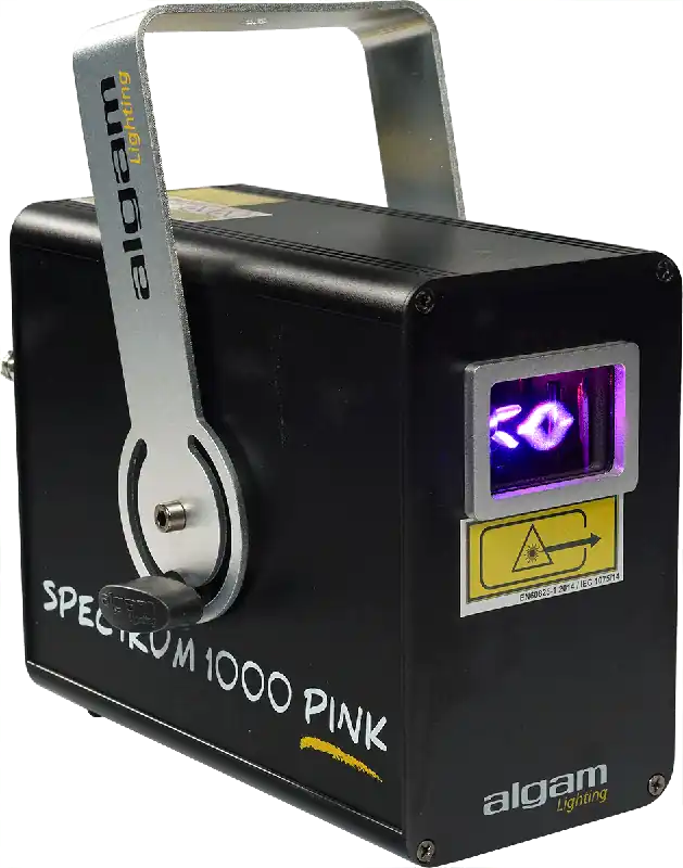 Algam Lighting SPECTRUM1000PINK Laser d‘animation monocouleur rose 1000mW Offre Exclusive
