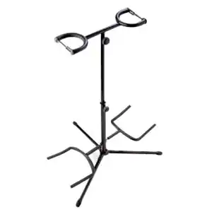 Petit Prix DISCONTINUE Stagg SG-A200BK - Stand double pour guitares