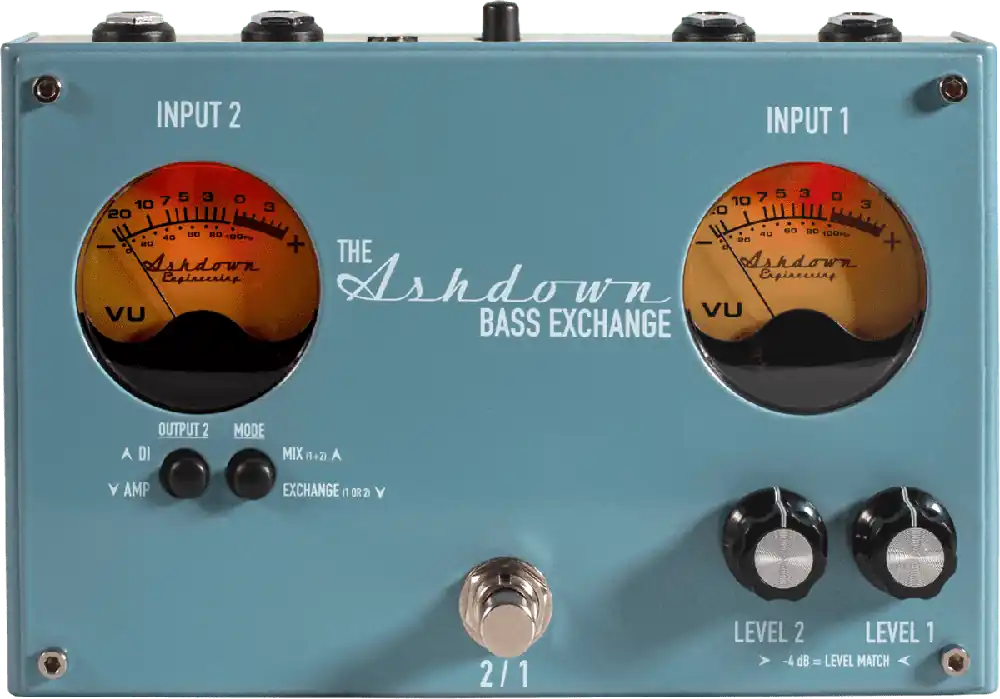 Satisfait Ou Remboursé Ashdown THE-BASS-EXCHANGE Pédale de commutation 2 entrées / 2 sorties
