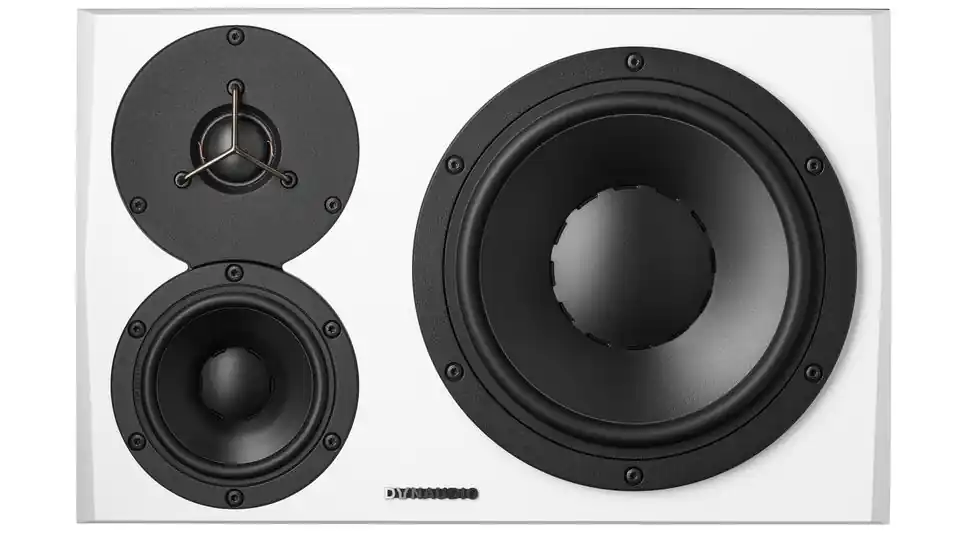 Must-Have Dynaudio Pro LYD48LWH Moniteur de Studio Actif 3V Gauche Face Blanche