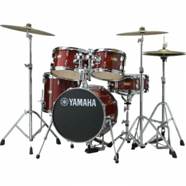 Offre Exclusive YAMAHA JUNIOR KIT MANU KATCHÉ CRANBERRY RED SET + HARDWARE
