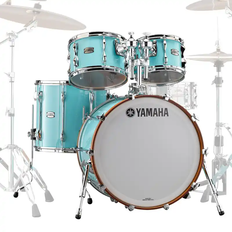 Certifié YAMAHA RECORDING CUSTOM JAZZ 18‘‘/4Fûts SURF GREEN