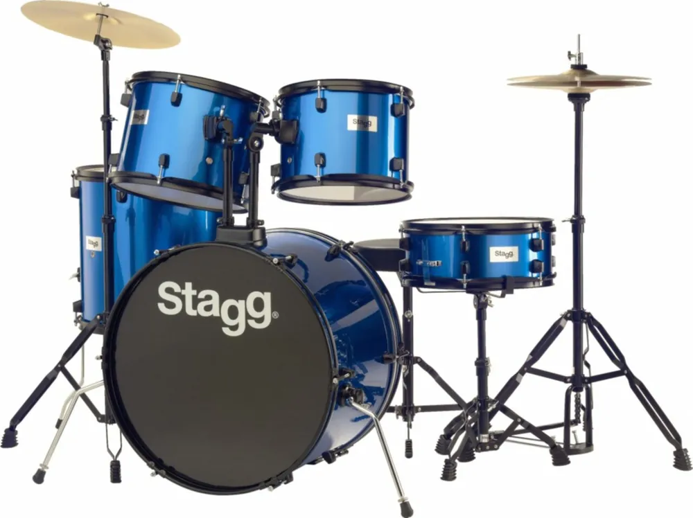 Stagg Batterie TIM122B BL BLEU Quantité Limitée