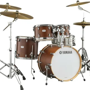 YAMAHA TOUR CUSTOM ROCK 22‘‘/4fûts CHOCOLATE SATIN Meilleure Vente