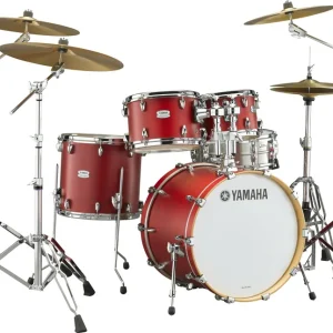 YAMAHA TOUR CUSTOM ROCK 22‘‘/4fûts CANDY APPLE SATIN Nouvelle Collection