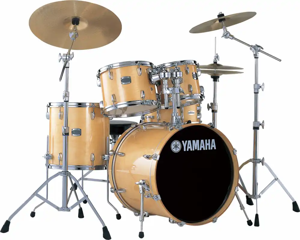 YAMAHA STAGE CUSTOM FUSION 20‘‘/5Fûts NATURAL WOOD + HW780 Nouvel Arrivage