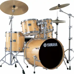 YAMAHA STAGE CUSTOM ROCK 22‘‘/5Fûts NATURAL WOOD SANS ACCESSOIRES Acheter Direct