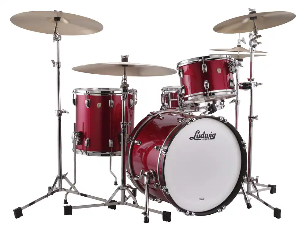 Vente Flash Ludwig CLASSIC MAPLE 22‘‘/4Fûts RED SPARKLE