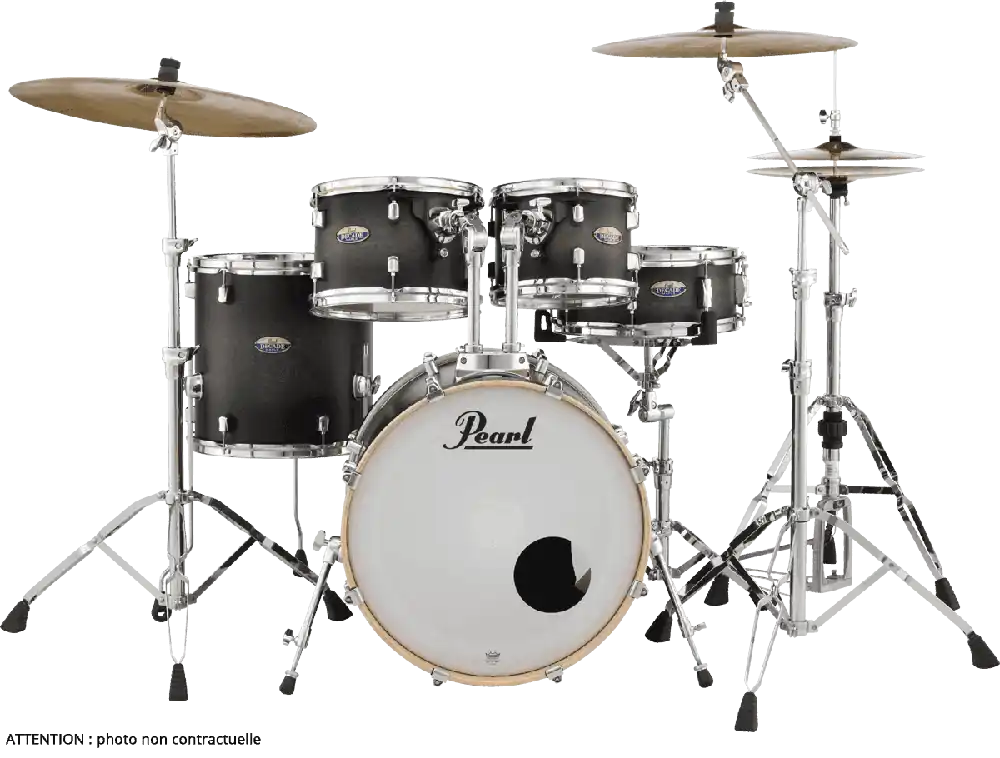Soldes Pearl Drums DECADE MAPLE Fusion 20‘‘ 5 fûts - Satin Black Burst