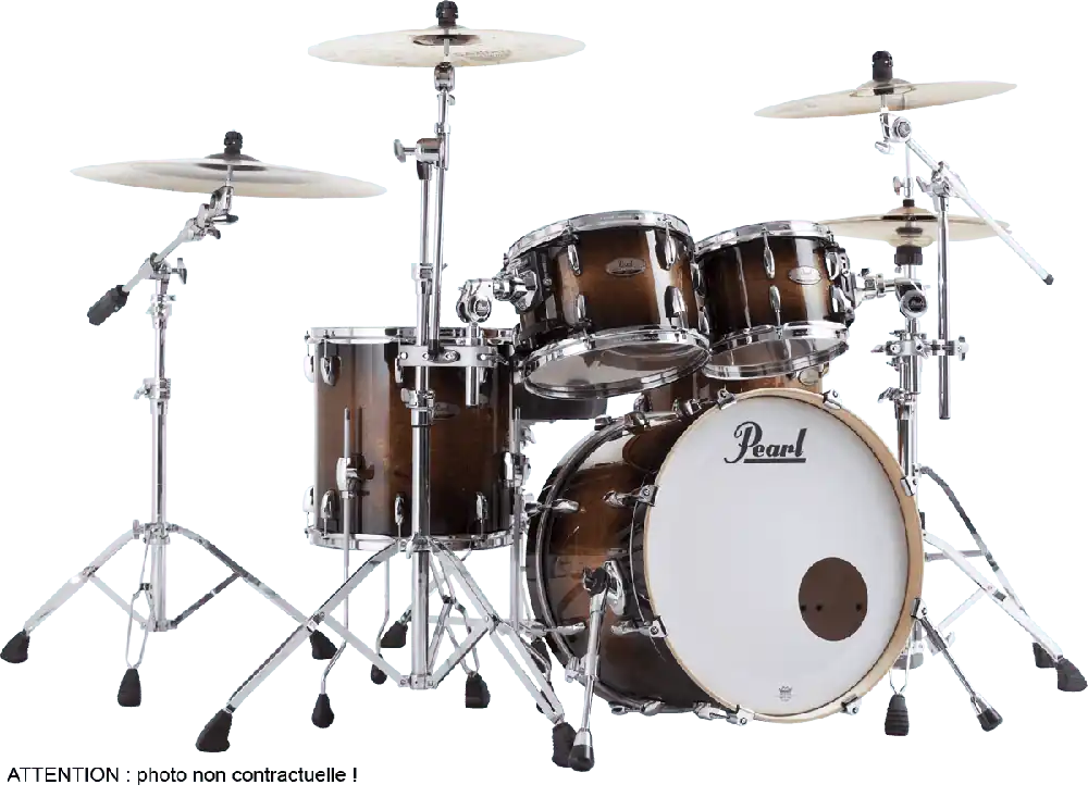 Meilleur Choix Pearl Drums Batterie Session Studio Select Fusion 20 4 fûts - gloss barnwood brown