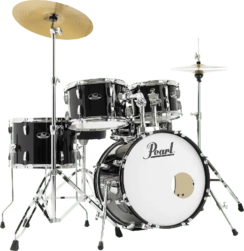 Pearl Drums Roadshow Jazz 18‘‘ - 5 fûts - Jet Black / pack Sabian Solar 2 cymbales Achat Immédiat