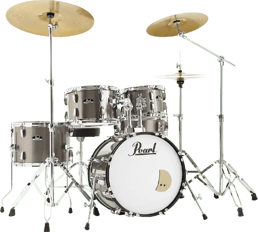 Acheter Direct Pearl Drums Roadshow Jazz 18‘‘ - 5 fûts - Bronze Metallic / Pack Sabian Solar 3 cymbales