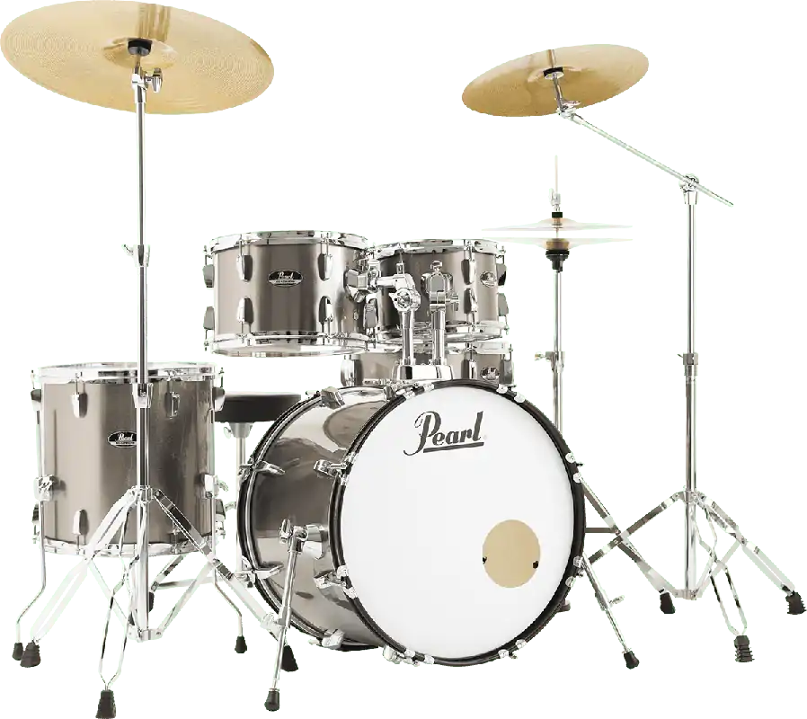 Offre Spéciale Pearl Drums Roadshow Fusion 20‘‘ - 5 fûts - Bronze Metallic / Pack Sabian Solar 3 cymbales