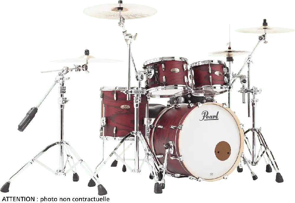 Pearl Drums Batterie Session Studio Select Fusion 20" 4 fûts Scarlet Ash Nouveauté