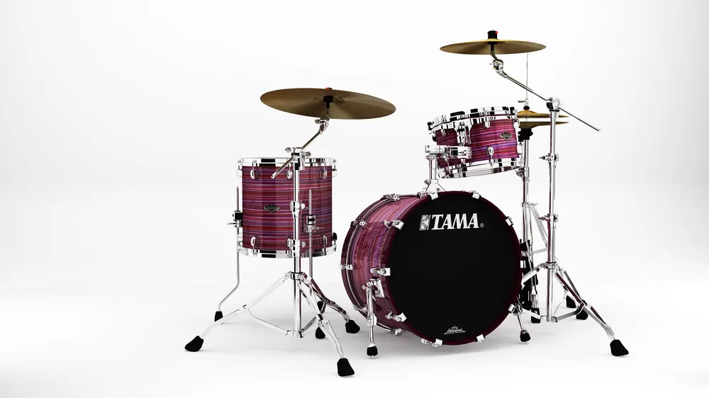 Quantité Limitée Tama STARCLASSIC WALNUT/BIRCH 20‘‘/3PCS LACQUER PHANTASM OYSTER