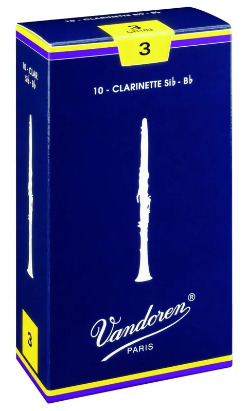 Vandoren CR104 - Traditionnelles force 4 - anches clarinette Sib - boite de 10 Populaire