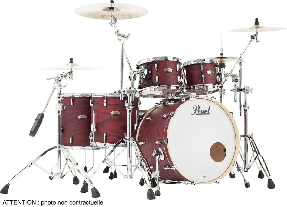 Commande En Gros Pearl Drums SESSION STUDIO SELECTRock 22‘‘ 5 fûts - Scarlet Ash