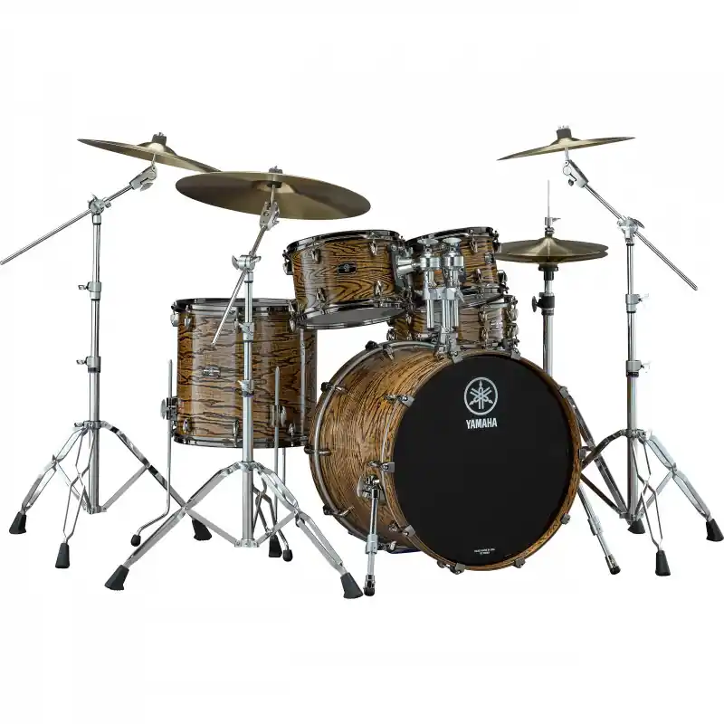YAMAHA LIVE CUSTOM HYBRID OAK ROCK 22‘‘/4Fûts UZU NATURAL Haute Qualité