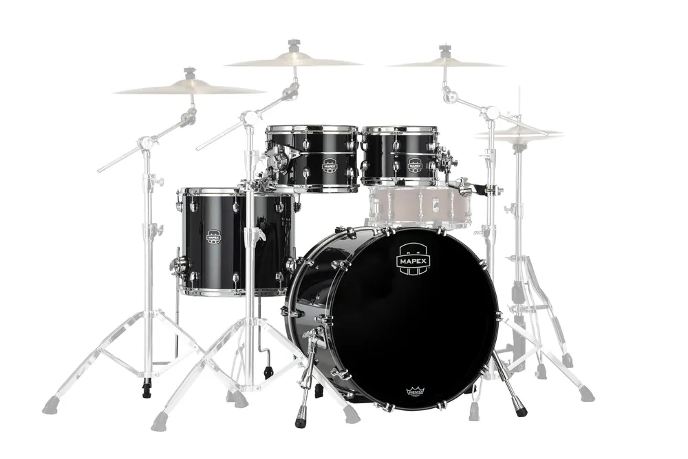 Marque Mapex MAPEX SATURN EVOLUTION STAGE 22‘‘/4Fûts PIANO BLACK