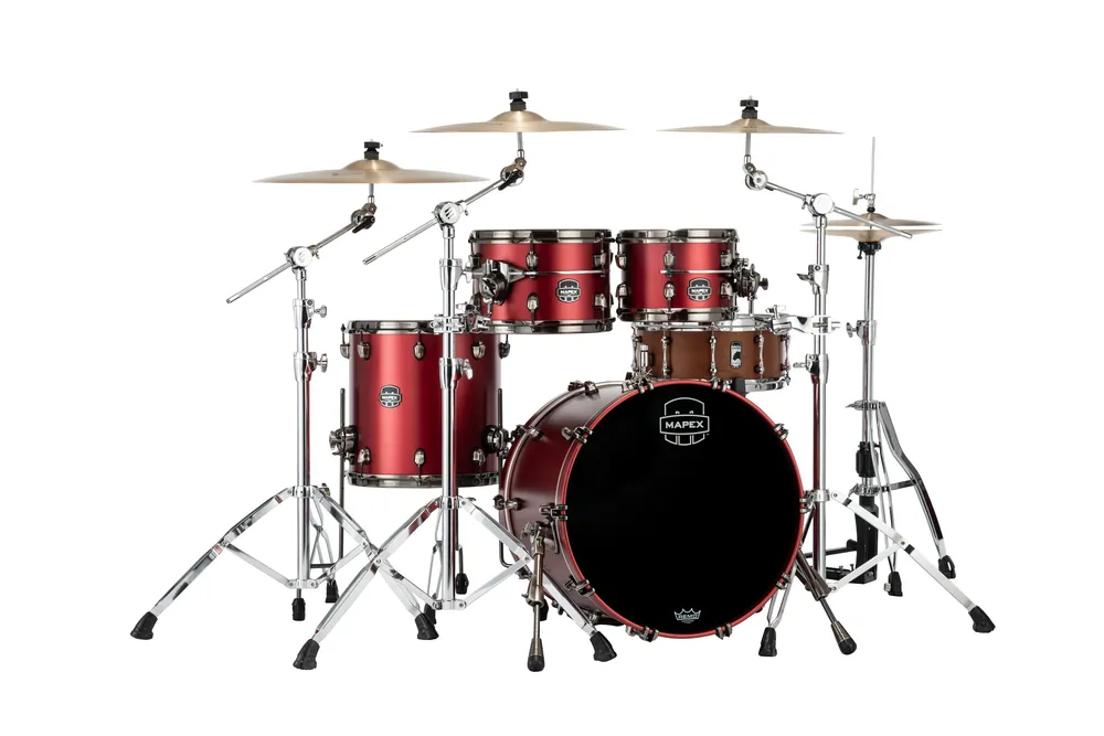 Commande En Gros Mapex MAPEX SATURN EVOLUTION FUSION 20‘‘/4Fûts TUSCAN RED