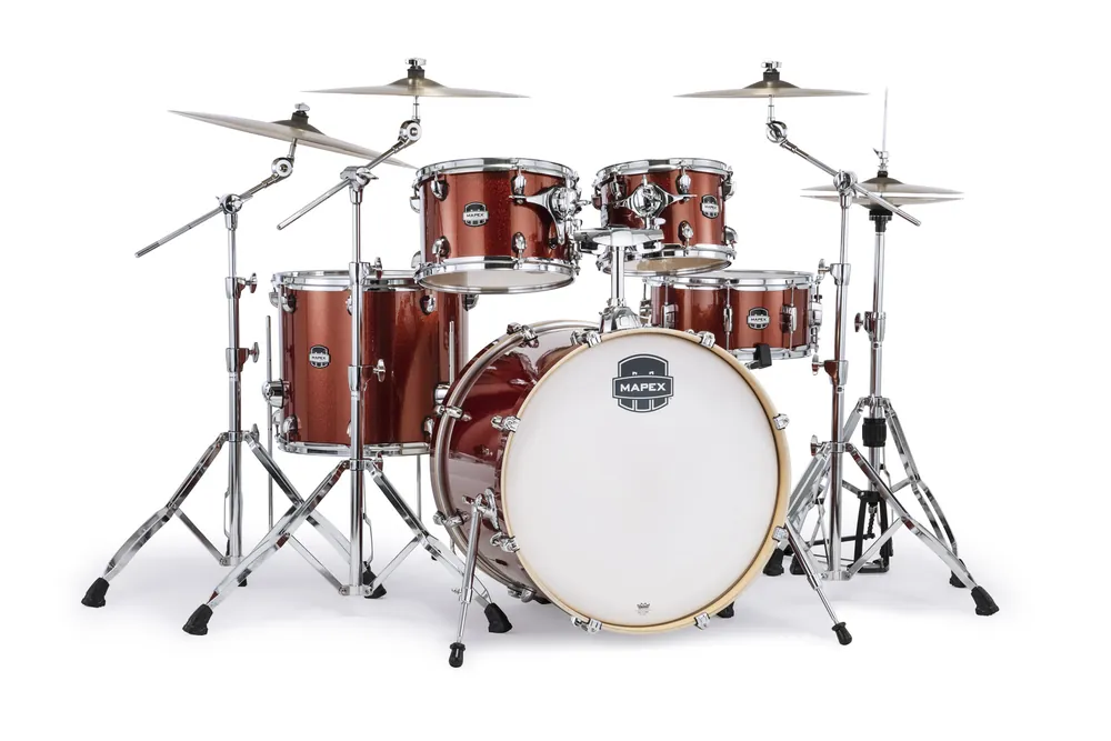 Meilleur Prix Mapex MARS BIRCH POP ROCK 22‘‘/5Fûts ORANGE SPARKLE