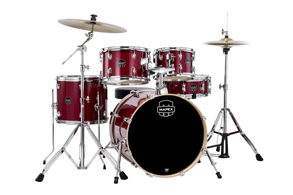 Mapex STORM VENUS FUSION 20‘‘/5Fûts CRIMSON RED SPARKLE Authentique
