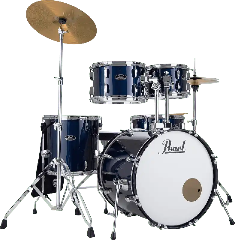 Pearl Drums Roadshow Fusion 20‘‘ 5 fûts - Royal Blue Metallic / pack Sabian Solar 2 cymbales Satisfait Ou Remboursé