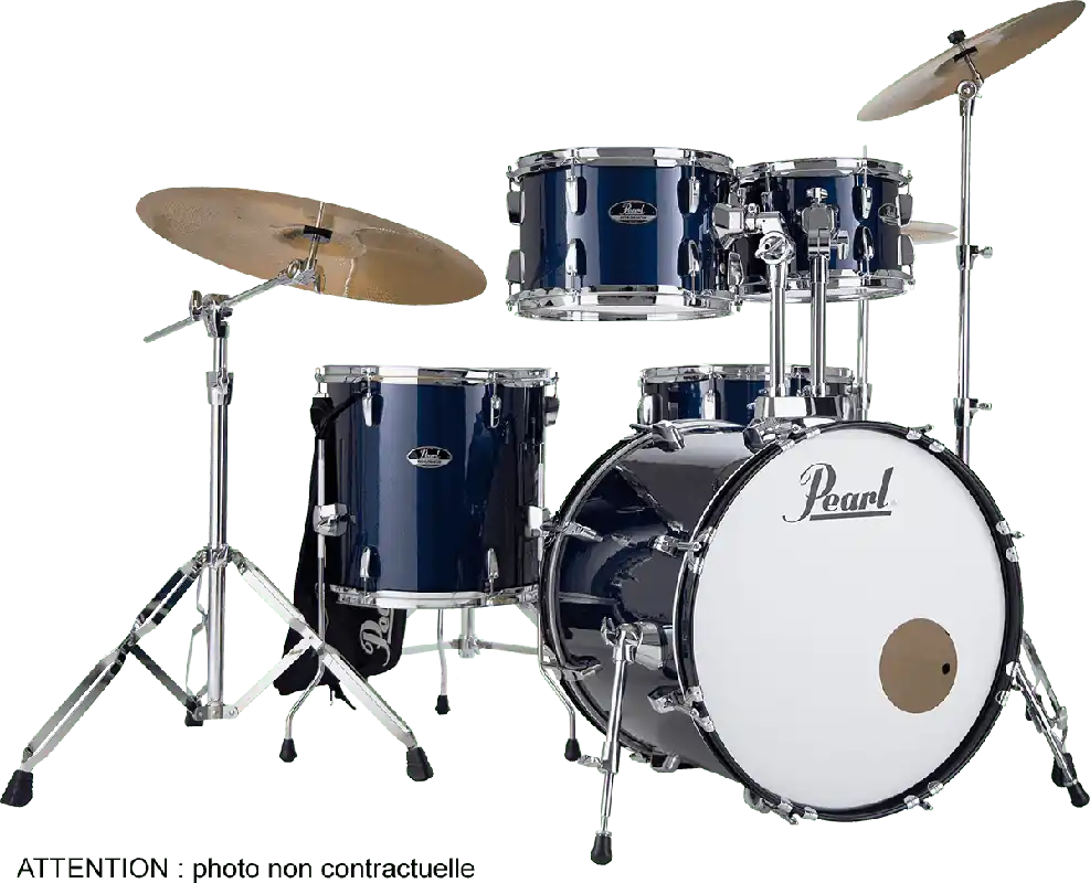 Pearl Drums Roadshow Fusion 20‘‘ 5 fûts - Royal Blue Metallic / Pack Sabian Solar 3 cymbales Acheter Direct
