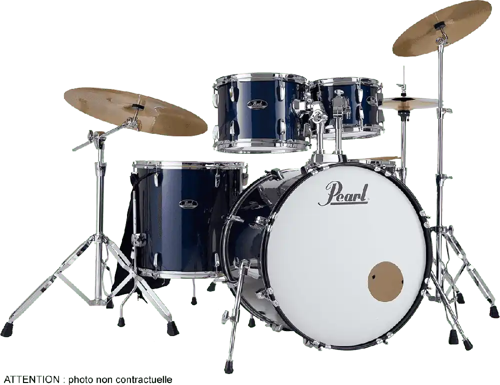 Offre Du Jour Pearl Drums Roadshow Rock 22" 5 fûts - Royal Blue Metallic + B-50 + Pack Sabian Solar 3 cymbales