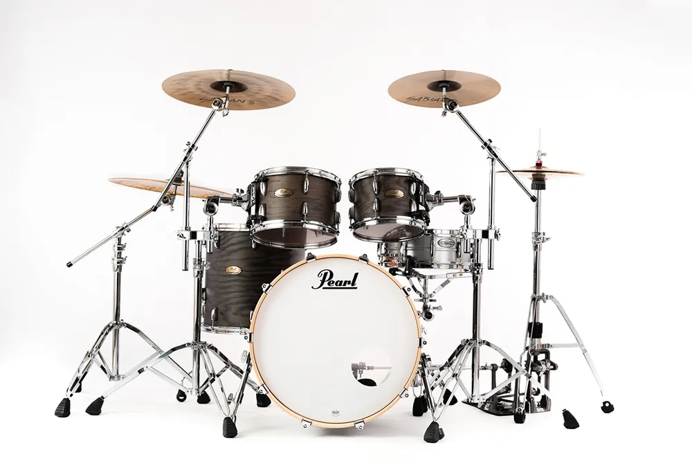 Jusqu'à Épuisement Des Stocks Pearl Drums SESSION STUDIO SELECT Rock 22‘‘ 4 fûts - Black Satin Ash