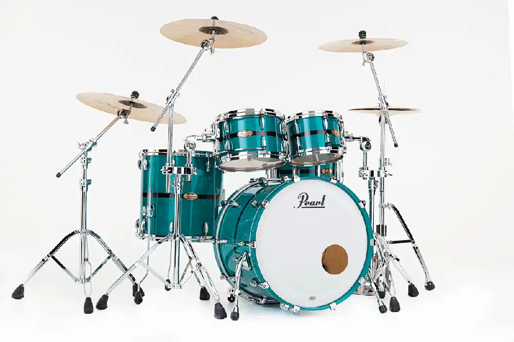 Quantité Limitée Pearl Drums MASTER MAPLE PURE Rock 22‘‘ 4 fûts - GyroLock-L Custom Bronze Oyster