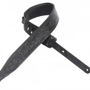 Usine Directe DISCONTINUE Levy‘s Sangle Cuir avec motif M17T05 - Black