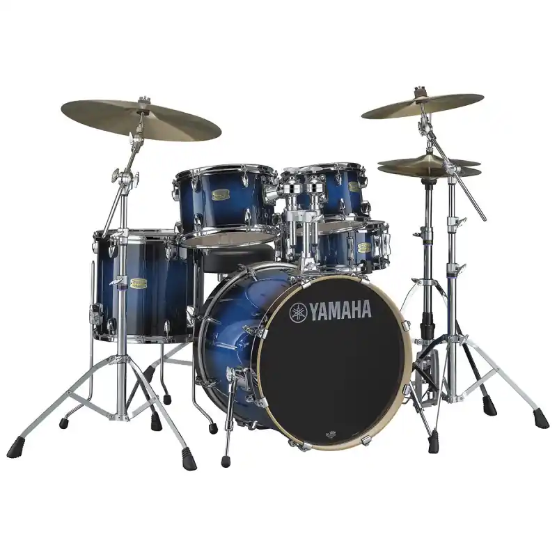 Acheter Direct YAMAHA STAGE CUSTOM FUSION 20‘‘/5Fûts DEEP BLUE SUNBURST + HW780