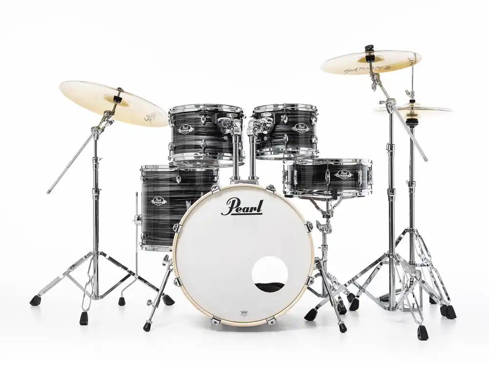 Solde Pearl Drums Export Fusion 20‘‘ - 5 fûts - Graphite Silver Twist / Pack Sabian SBR 3 cymbales