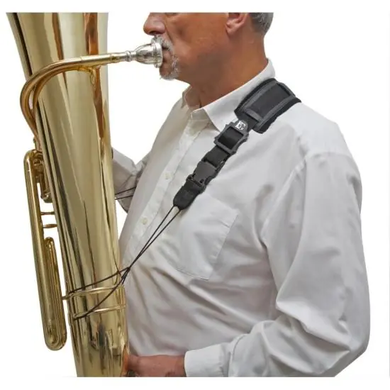 Paiement Sécurisé BG T03 - courroie épaule pour tuba et euphonium, double attache lacet