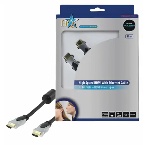 HQCâble HDMI (10m) Nouvel Arrivage