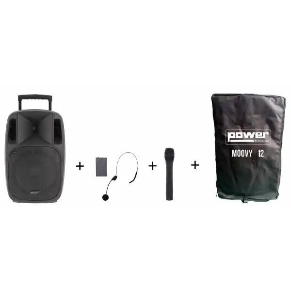 Power Acoustics - SonorisationMOOVY 12 MK2 + Housse de protection Meilleur Choix