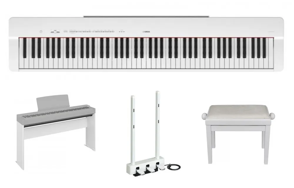 Paiement Sécurisé YAMAHA P-225B PACK COMPLET BLANC