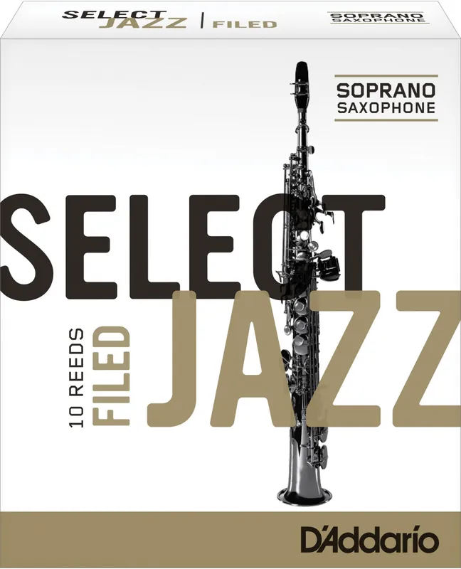 D‘Addario Select jazz filed force 4 Medium - boîte de 10 anches pour saxophone soprano Haute Qualité
