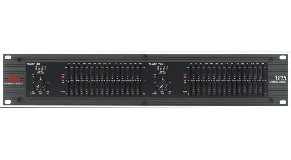 DBX 1215 Egaliseur graphique 2 x 15 bandes stéréo Commander Maintenant
