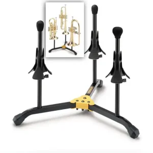 Hercules DS513BB - Support triple pour 2 trompette ou Cornet et un bugle Meilleur Prix