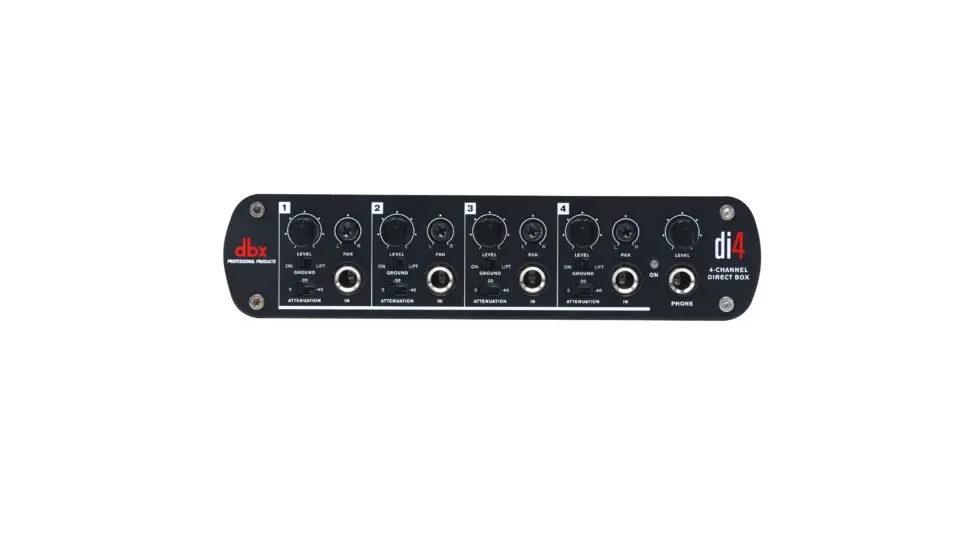 DBX Di4 Boîte de direct 4 canaux Quantité Limitée
