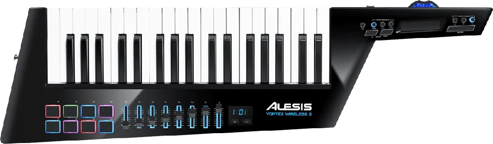 Offre Du Jour Alesis KEYTAR USB MIDI sans fil 37 notes 8 pads